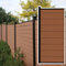 LZMZMQ WPC Sichtschutzzaun Outdoor Patio Deck Sichtschutz Und Paneele Dekorativ, Aluminium-Abstandshalter Und Holz-Kunststoff-Lamellen-Windschutz/Sichtschutz-Teiler Für Geschlossene Balkon-Garten