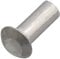 AERZETIX - C62015 - Lot de 20 Rivets en aluminium Ø2.5x6 mm à tête demi-ronde bombée - rivet plein/à frapper - DIN 660 - couleur argent - assemblage non démontable tôle cuir riveteuse