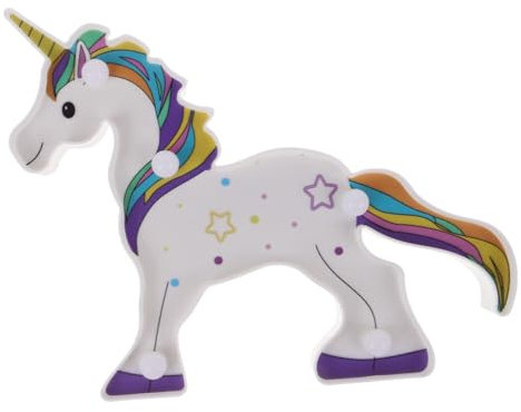 DOITOOL Led Kinderlampen Für Geburtstag Weihnachten Dekoratives Festzeltschild Cartoon-nachtlicht Led-lampe Leuchtende Festzelt-einhorn-schilder Tischlampe Baby Batterie Karikatur Weiß