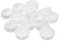 QUARKZMAN Bouchon de Trou en Plastique 32mm/1.26, 16Pcs Type Encastré, Cache Trou Bouchon de Verrouillage à Pression Ronde pour Meubles, Embouts d'Insertion de Panneaux, Blanc