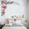 CULASIGN Pfingstrose Wandaufkleber Wandtattoo, DIY Groß Wandsticker Rose Blumen Wandaufkleber Wanddeko für Wohnzimmer Schlafzimmer Küche Flur Fenster
