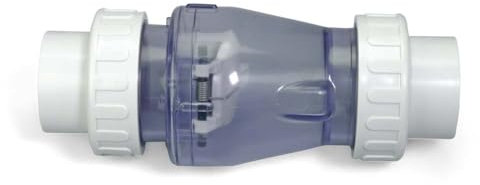 Rückschlagventil mit Feder - Verhindert das Rücklaufen des Wassers bei Pools mit Sandfilteranlage (Ø 63mm)