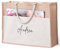 Bolsa de playa de yute personalizada con nombre o inicial, con bolsillo frontal de algodón, asas cortas reforzadas, capacidad de 10 kg (Bolsa de playa personalizada NATURAL)