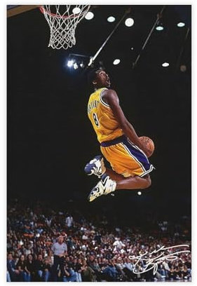 GJHTQLP Kobe Poster Bryant Poster 9 Leinwandposter Wandkunst Dekor Druck Bild Gemälde für Wohnzimmer Schlafzimmer Dekoration 30 x 45 cm