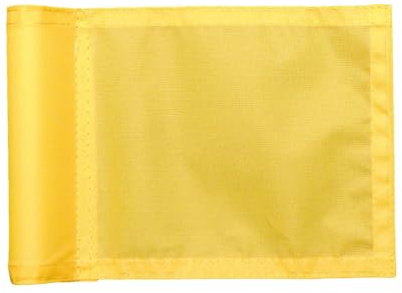wirlsweal Mini Pin Golf Flags Durable Flag Nylon Target with Tube Inserted Waterproof Putting Flagstick for Indoor Outdoor Backyard Garden Yellow A