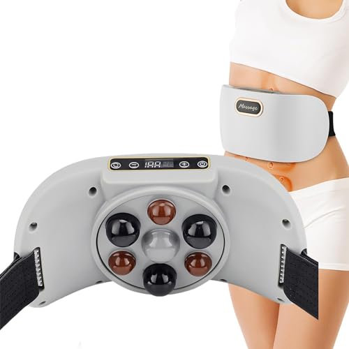 Electric Abdominal Heating Belt for Tummy Kneading Instrument - 3 Modes/3 Levels of Intensity Adjustment/15-minute Self-stop - Back, Neck Pain Relief