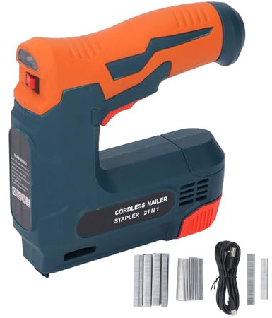 2 i 1 Elektrisk Häftpistol, Sladdlös Spikpistol, Batteridriven Brad