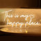 This is My Happy Place Neon Sign Dimmable Warm White LED Neon Light Aesthetic Room Decor for Teen Girls Neon Light Signs for Bedroom, Salon,College Dorm, Wedding Party Decor Neon Classroom Sign