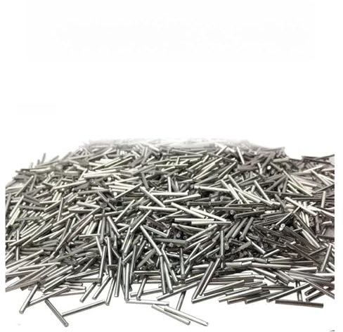 Kit de polissage de bijoux, 1 KG Mini broches Magnetic Tumbler Tumbler Polisseuse Outils en acier inoxydable Aiguilles Polissage Bijoux Polissage Aiguilles Médias pour bijoux, métal, bois(1.0x5mm)