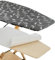 Copertina e Mollettone per Asse da Stiro, Compatibile con Foppapedretti, Colore Argento/Grigio, Tessuto 100% Cotone, 115 x 63 cm, Made in Italy