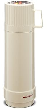 ROTPUNKT Premium Insulated Flask 65 I Thermal Jug I Drinking Bottle I Insulated Jug I Non-Toxic I Thermal Flask I Glass Insert - 24 Hours Hot (eggshell c860)