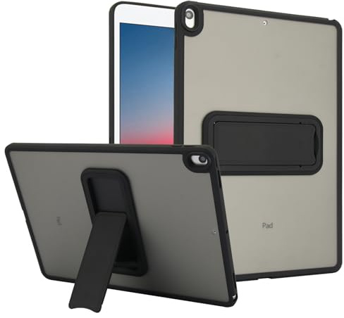 HUOLUNGJIN Funda protectora transparente con soporte compatible con iPad Pro de 10.5 pulgadas/Air 3 (10.5 pulgadas 2019, 3ª generación), funda delgada y flexible de TPU, transparente, carcasa a prueba