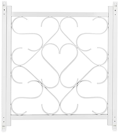 Camco Grille de Porte moustiquaire réglable – Protège l'écran de Porte de Camping-Car et empêche Les dommages, s'ajuste de 50,8 cm à 81,3 cm, matériel d'installation Inclus – Blanc (43997)