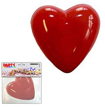PARTY DISCOUNT ® Blink-Artikel Herz-Brosche, inkl. Batterie, Ø 4cm