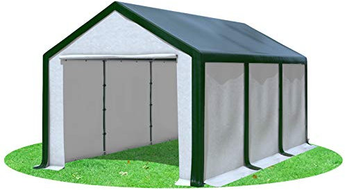 Stabilezelte Partyzelt 3x6m Modular Professional PVC 500 g/m² ohne Fenster GRÜN Weiss