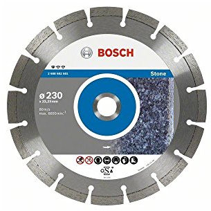 Bosch Professional 10x Diamanttrennscheibe Standard for Stone (für Stein, Granit, Beton, Ø 180 x 22,23 x 2 x 10 mm, Zubehör für Winkelschleifer)
