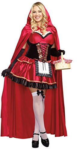 Dreamgirl Women's Plus-Size Little Red Riding Hood, 3X/4X
