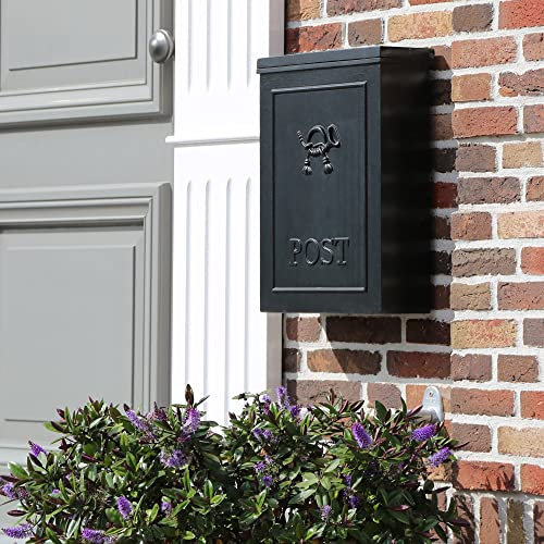 KS verlichting Wandbriefkasten B9A Hängend- Wandbriefkasten - Klassisch - - Für Hof & Garten - Aluminium - Grün