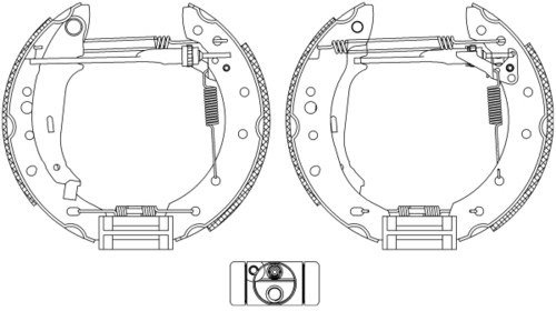 TEXTAR Bremsbackensatz 84071400 | Kompatibel mit: RENAULT CLIO II, TWINGO II