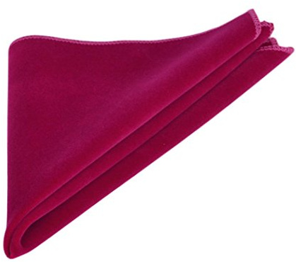 King & Priory Einstecktuch aus Magenta Rosa Samt