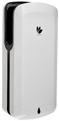 High Speed Jet Force Junior Blade Hand Dryer, Quiet Eco Electric Hand Dryer, IP23 Wall Mounted (White/Black)