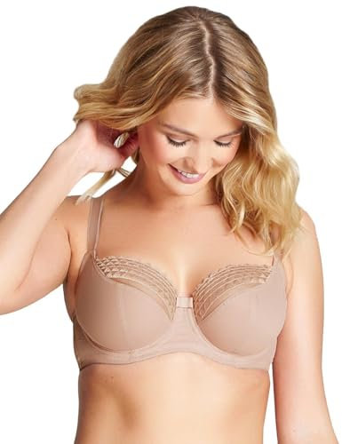Cleo by Panache Women's Asher Underwire Balconette Bra, Latte, 38GG US