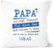 SpecialMe® Kissen-Bezug personalisiertes Geschenk Spruch Papa/Mama/Oma/Opa Ich Habe versucht Finden anpassbarer Name Dekokissen Papa - 1 Name weiß 40cm x 40cm
