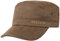 Stetson Stampton Army Cap Herren - Mit Baumwolle - Mit UV-Schutz 40+ - Größenverstellbar - Armycap mit Luftösen - In Leder-Optik - Schirmlänge 6.5 cm - Baumwollcap Frühling/Sommer braun M (56-57 cm)