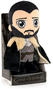 Play by Play Game of Thrones - GoT Charakter Kuscheltier - 28cm - Jon Schnee mit Display - Super Soft Qualität