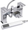 Milano Parade Modern Waterfall Bath Shower Mixer Tap Hand Shower Handset Kit - Chrome