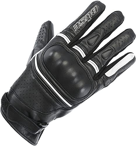 Büse Main Motorradhandschuhe, schwarz/weiß, 10 | Belüftet
