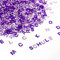 Oblique Unique® ABC Alphabet Buchstaben Konfetti Streudeko Tisch Deko für Schuleinführung Einschulung Schulstart Geburtstag Party (Lila-Rosa)
