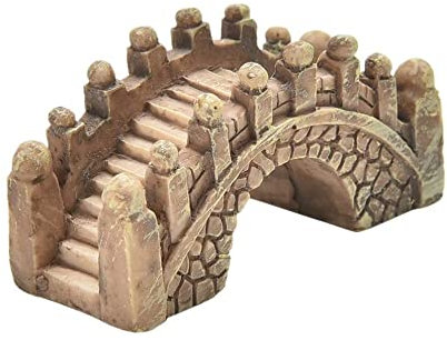 ROSETOR Pont miniature en résine vintage pour micro paysages, aquarium, terrarium