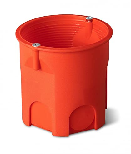 Unterputzdose 60mm tief mit Schrauben orange PK-60 LUX 0206-51 /60St./Elektro-Abdeckplatte 5907569154098