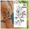 LEADTEAM 15 Blätter Fake Tattoos Erwachsene, Temporäre Tattoos 3D Rose Tattoo Klebe Tattoo Wasserfeste Tattoo Aufkleber Arm Tattoo, Klebetattoos Frauen Tatoos Aufkleben Damen zum Aufkleben