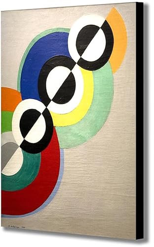 Rythmes by Robert Delaunay Kunstdruck auf Leinwand, gerahmt, verschiedene Größen (A3, 40,6 x 30,5 cm)