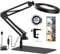 Magnifying LED Desk Lamp with Base & Clamp,8X Magnifying Glass
