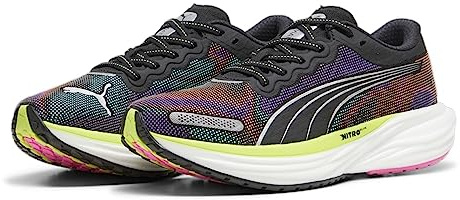 PUMA Womens Deviate Nitro 2 Running Shoes Black/Pink