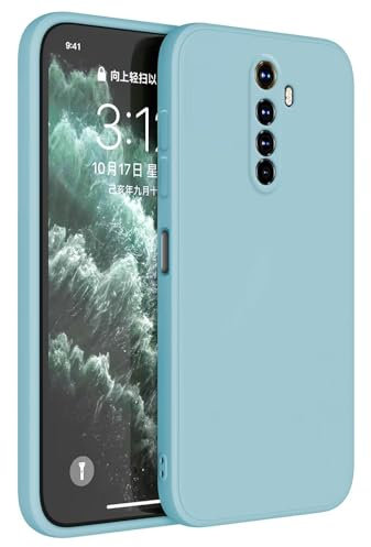 HAFFAN Funda de Silicona TPU Compatible con Realme X2 Pro/OPPO Reno Ace (6.5), Carcasa Protectora para Teléfono Móvil - Azul Claro