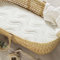 Kadolis - Matratze Aloe R 76x30cm - Geeignet für Kinderwagen und Babykörbchen - Ovale Form - Schaumstoffmatratze mit abnehmbarem und waschbarem Bezug - ÖkoTex Zertifiziert