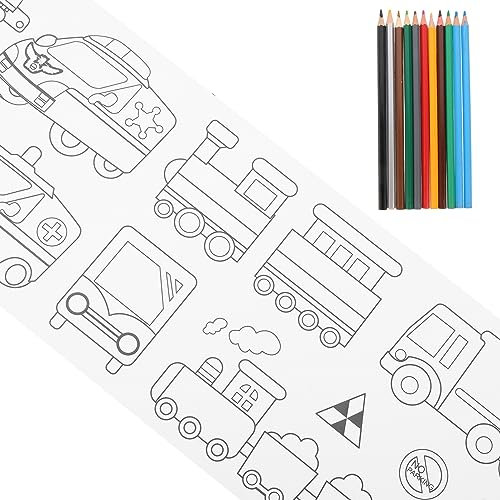 IWOWHERO Junge Mädchen Malpapier Rolle Für Diy Graffiti Poster Große Glatte Zeichenrolle Für Jungen Und Mädchen Stabile Malfläche Aus Hochwertigem Papier Für Buntstifte Marker Und Stempelpr