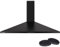 UNIVERSALBLUE Campana Extractora Piramidal Negra 90 cm | Extractor Aire | Filtros de Carbono | 3 Velocidades | Control por Botones | Clase Energética C | Campana Sin Salida de Humos