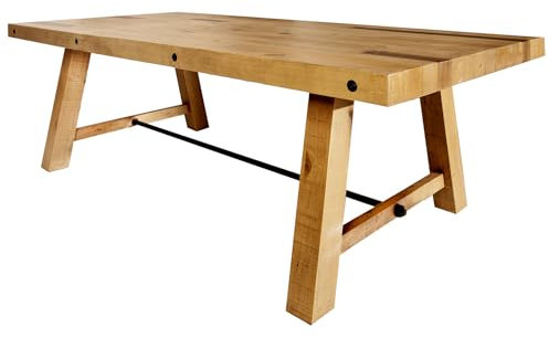Riess Ambiente Industrial Esstisch FINCA 240cm Vintage braun recyceltes Pinienholz Esszimmertisch Küchentisch