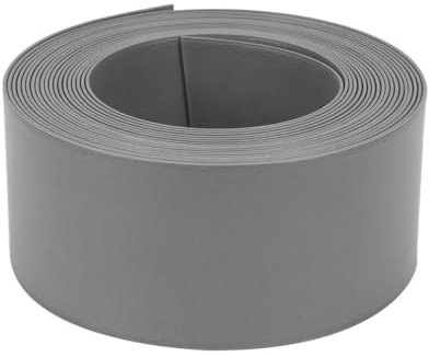 D-WORK - Bordure De Jardin Flexible Gris Anthracite 10m x 15cm - PE Résistant 3mm Anti UV - Séparation Allée, Pelouse, Massif Et Jardin Extérieur