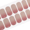 Halb Ausgehärtet UV Gel Nagelfolie, 20 Stück Fingernägel zum Aufkleben Glänzend Nagelsticker Dekoration Nageldesign, Gel Nagel Aufkleber Nagelfolie Selbstklebend (Rosa Cyan-Farbverlauf)