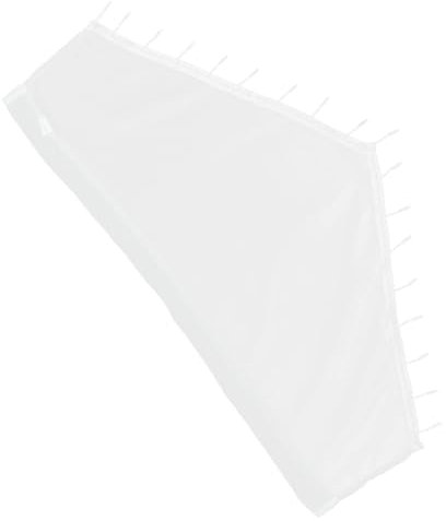 Amosfun Tende Mantovana Triangolari Tende Per Finestre Del Bagno Corte Tende a Metà Finestra Tende Alla Moda Mantovane Triangolari Per Finestre Mantovane Per Finestre Bianca Poliestere