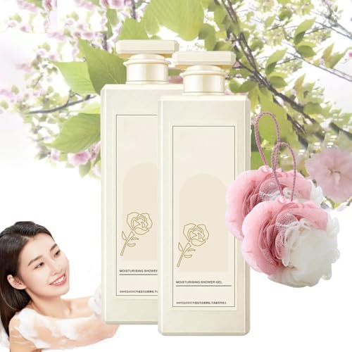 Urose Duschgel, parfümiertes feuchtigkeitsspendendes Duschgel, duftendes Duschgel, lang anhaltendes duftendes Duschgel für Frauen und Männer, Sanyequeen duftendes Duschgel für alle Hauttypen (2)