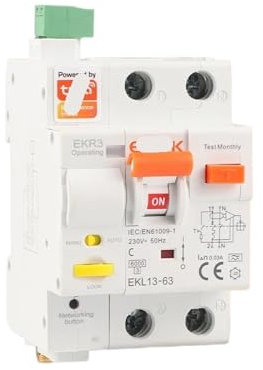 WGJJPQYK Temporizzazione della Protezione da cortocircuito dell'interruttore Intelligente 2P 16A 25A 32A 40A 63A EKL13(16A)