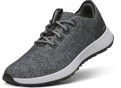 Allbirds Women’s Wool Runner NZ Waterproof, Comfortable Everyday Weatherproof Sneakers, Dark Grey (Light Grey Sole), 5 UK