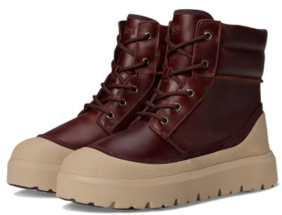 UGG Men's Neumel High Weather Hybrid Fashion Boot, Cordovan/White Pepper, 4 UK